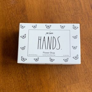 Rae Dunn Hands. - Flower Shop Scent Hand and Body Bar Soap w/ butterflies